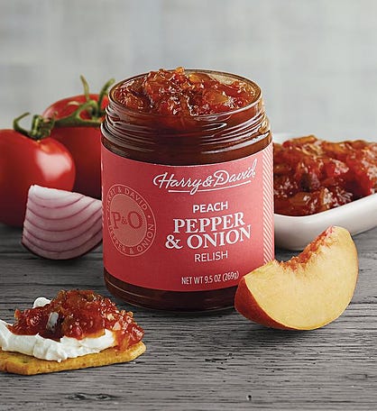 Pepper and Onion Relish with Peach